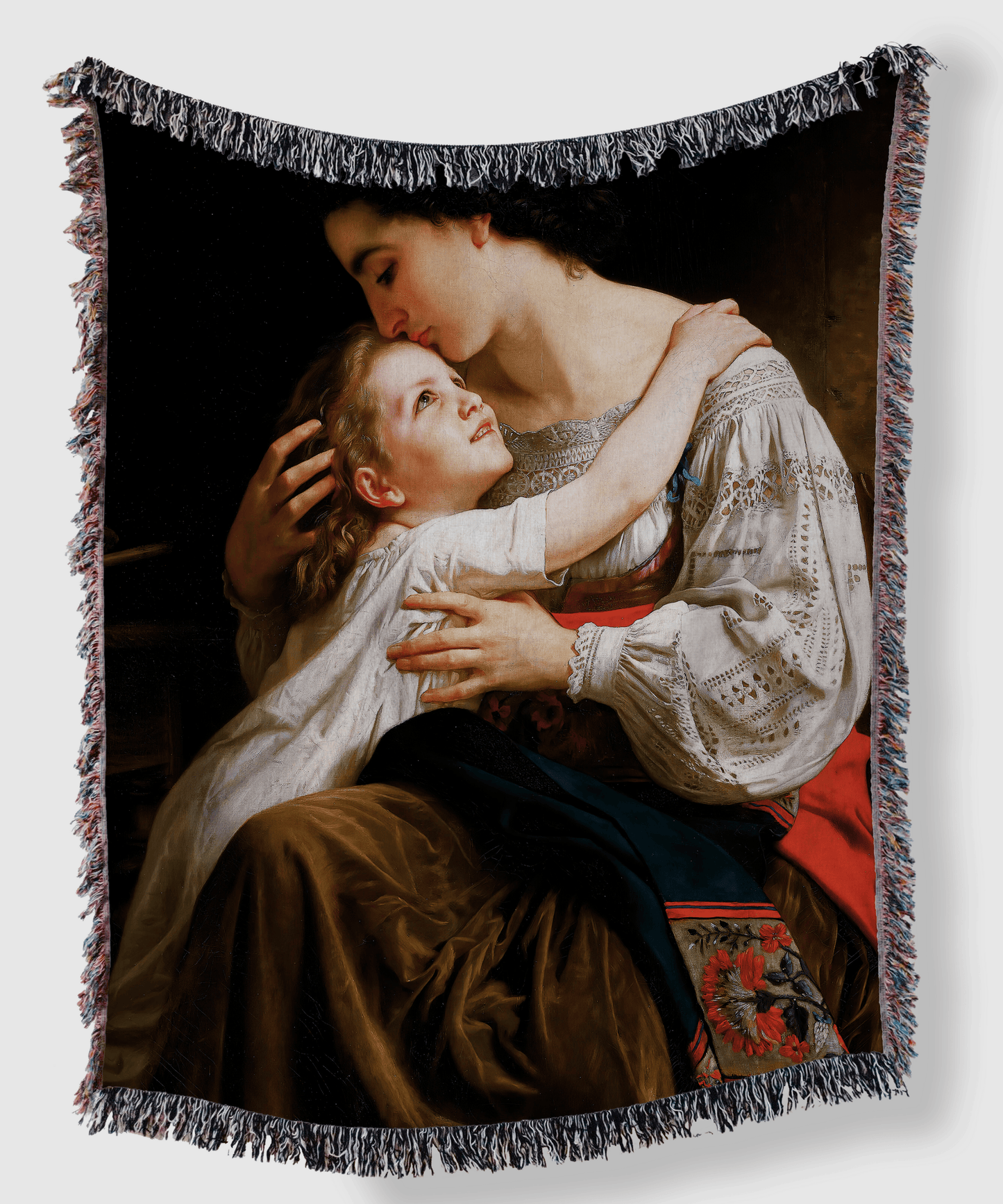 Maternal Love by Hugues Merle on Heirloom Tapestry