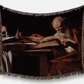 Saint Jerome in His Study by Caravaggio on a Heirloom Tapestry