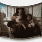 Indigent Family (Charity) by William Bouguereau Printed on Heirloom Tapestry