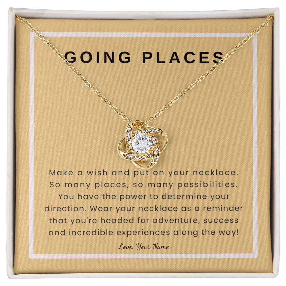 Personalized Graduation Gift | Going Places on Peach Card