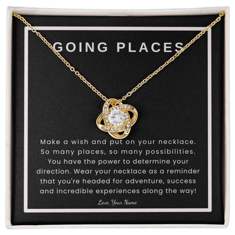 Personalized Graduation Gift | Going Places on Black Card