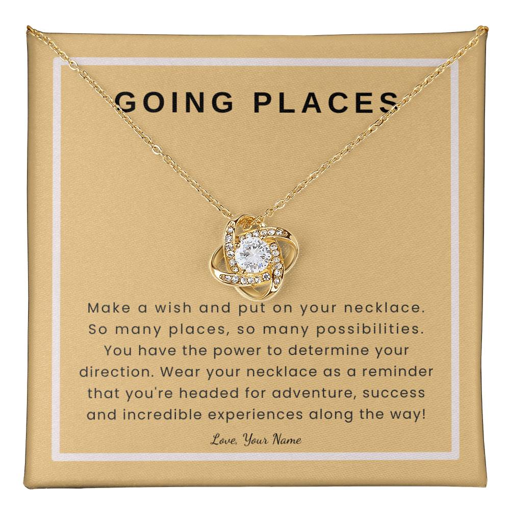 Personalized Graduation Gift | Going Places on Peach Card