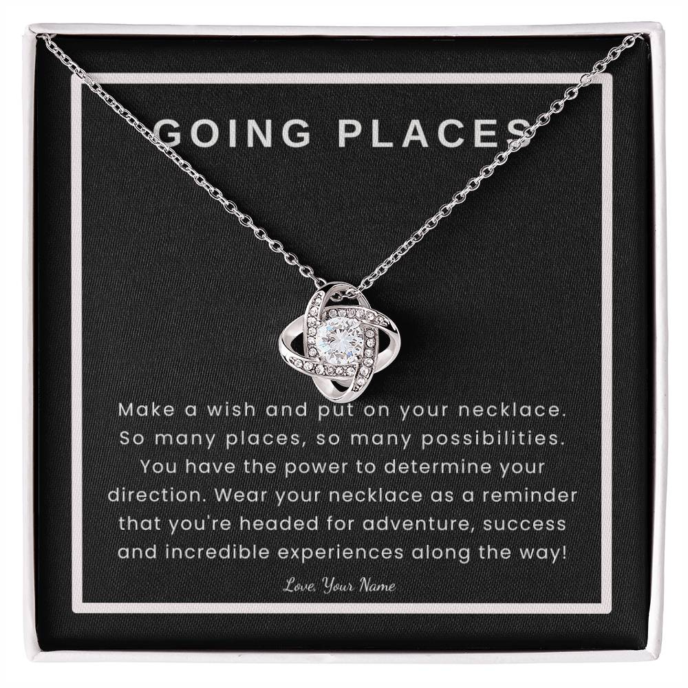 Personalized Graduation Gift | Going Places on Black Card