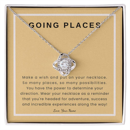 Personalized Graduation Gift | Going Places on Peach Card