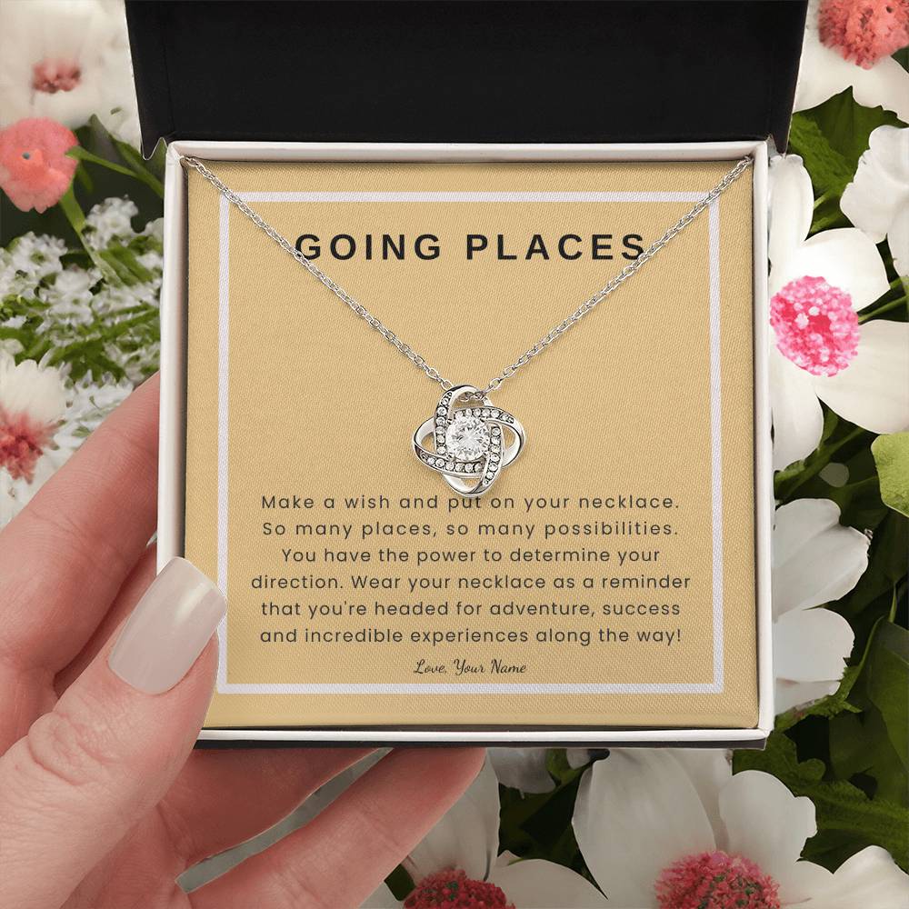 Personalized Graduation Gift | Going Places on Peach Card