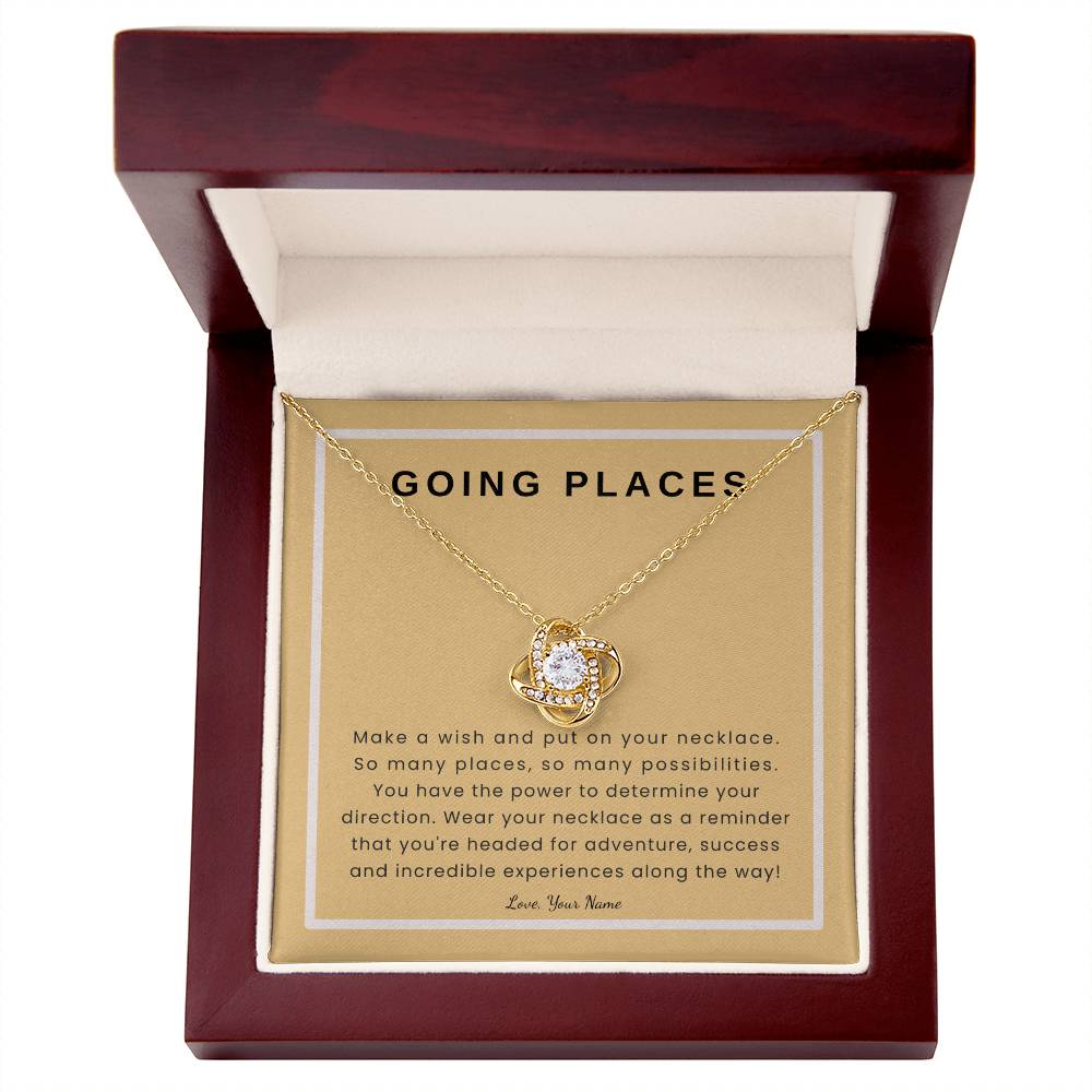 Personalized Graduation Gift | Going Places on Peach Card