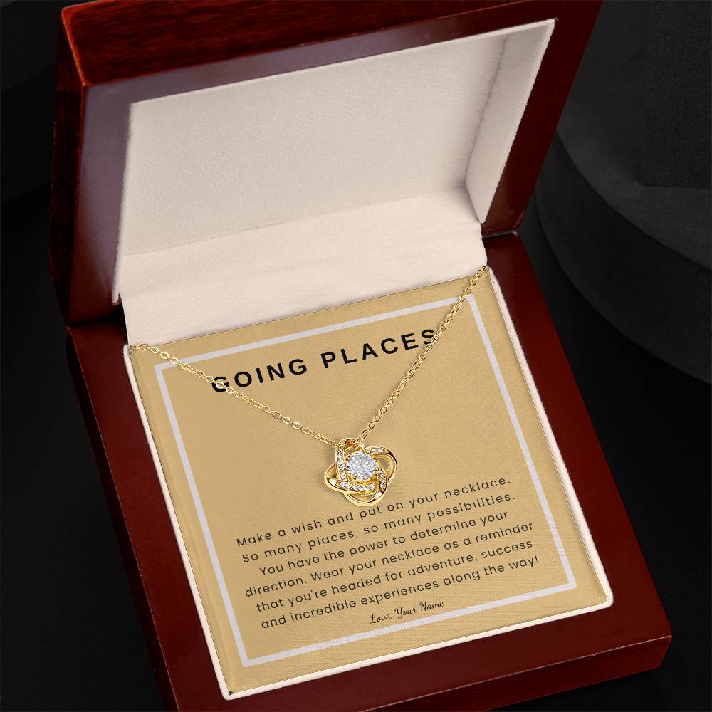 Personalized Graduation Gift | Going Places on Peach Card