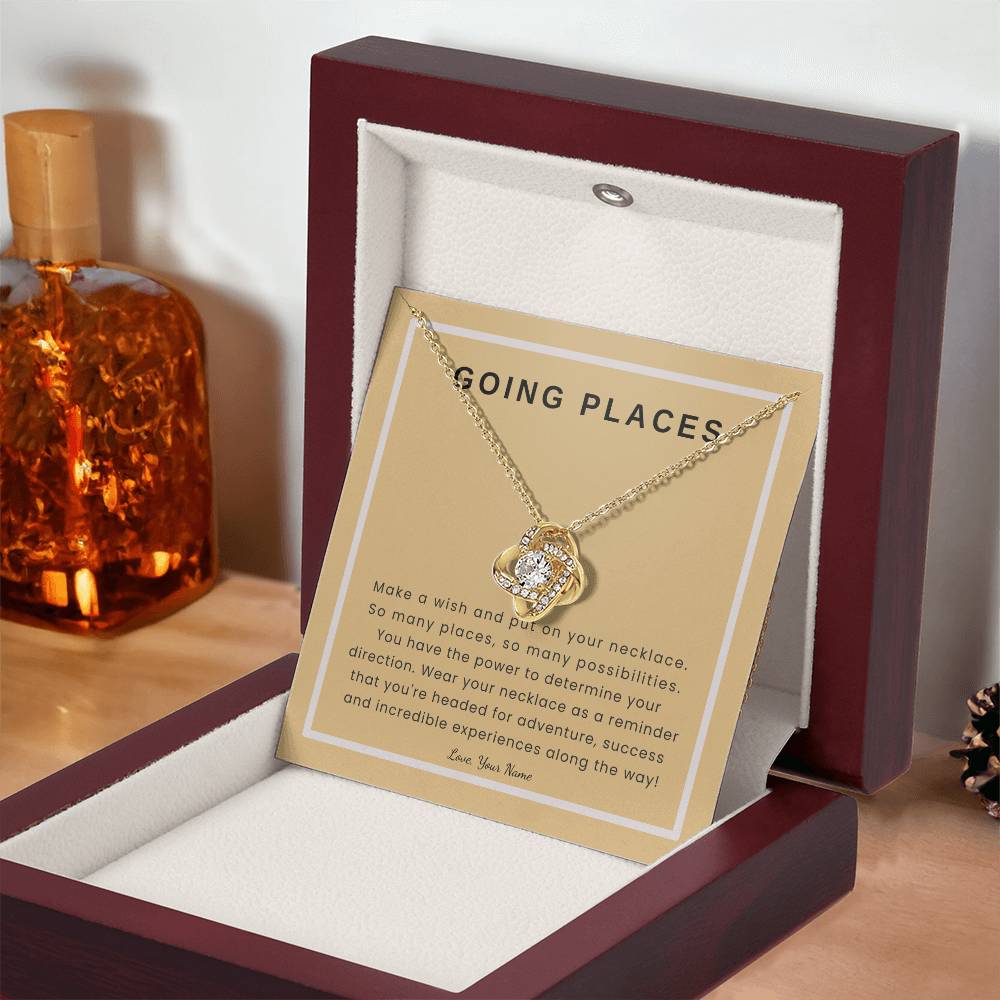 Personalized Graduation Gift | Going Places on Peach Card