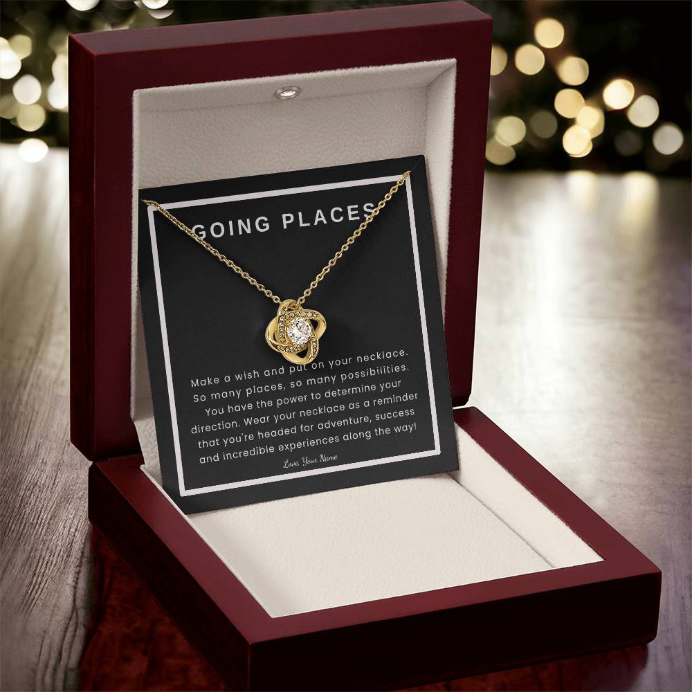 Personalized Graduation Gift | Going Places on Black Card