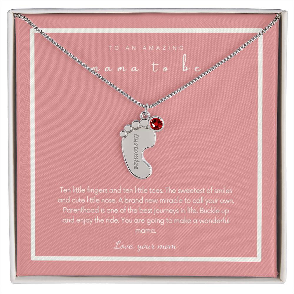 To An Amazing Mama To be | Custom Necklace Gift