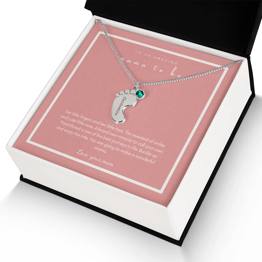 To An Amazing Mama To be | Custom Necklace Gift