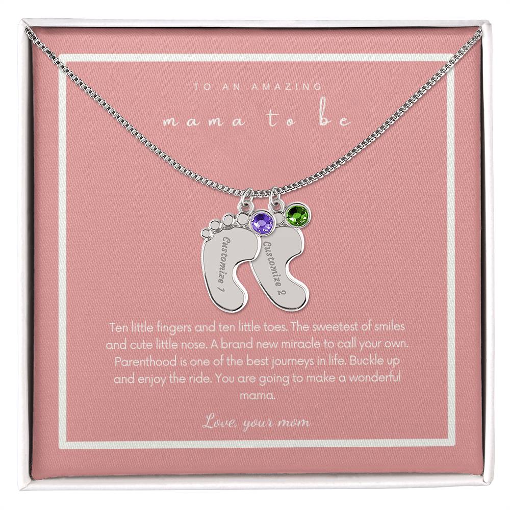 To An Amazing Mama To be | Custom Necklace Gift