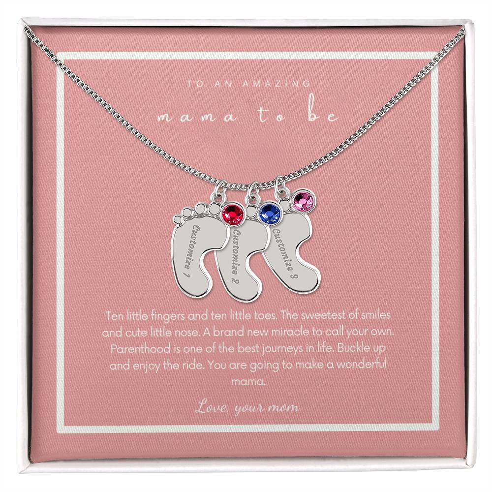 To An Amazing Mama To be | Custom Necklace Gift