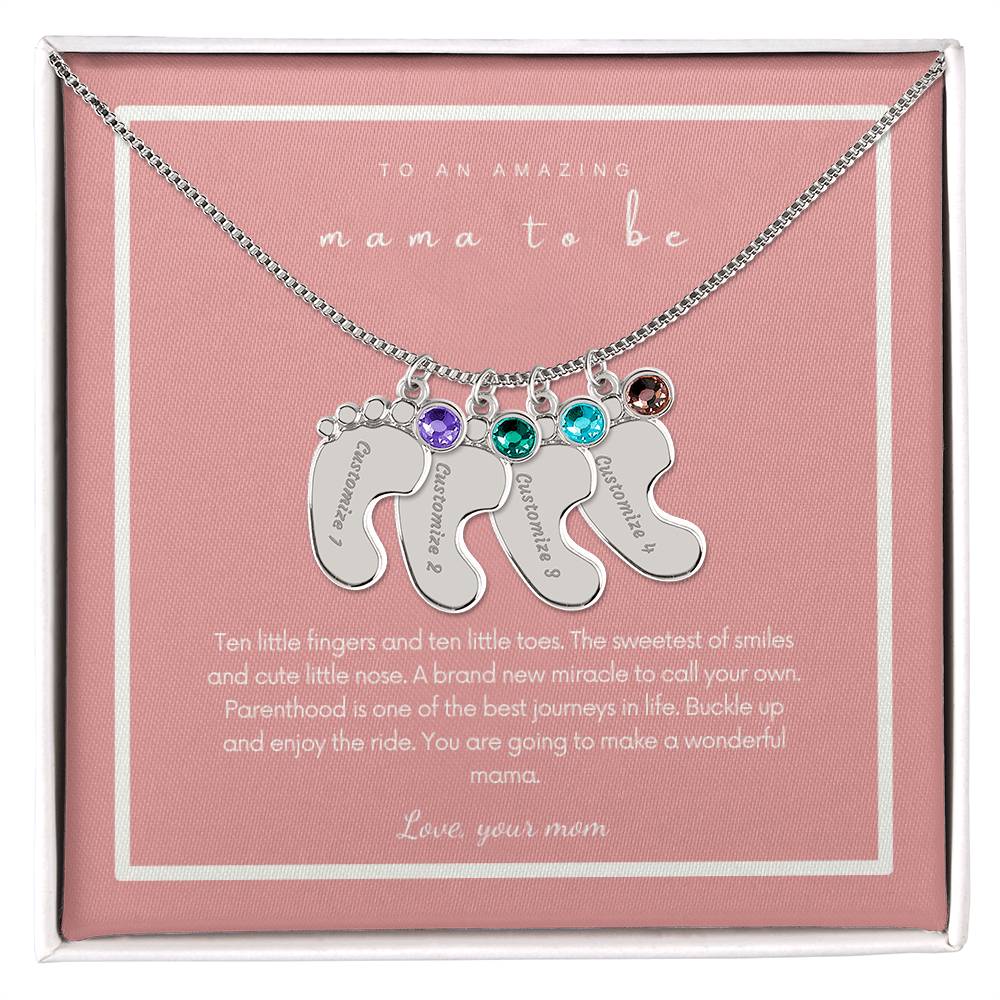 To An Amazing Mama To be | Custom Necklace Gift