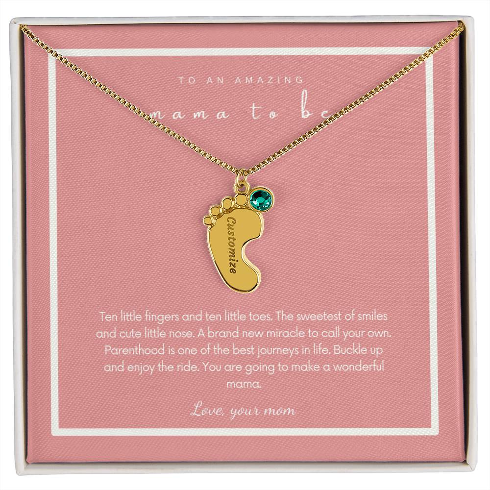 To An Amazing Mama To be | Custom Necklace Gift