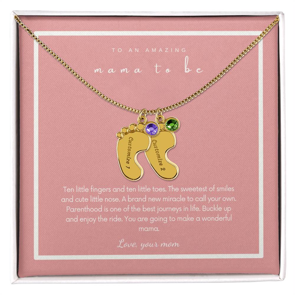 To An Amazing Mama To be | Custom Necklace Gift