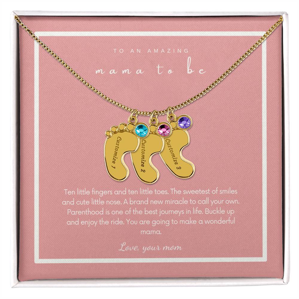 To An Amazing Mama To be | Custom Necklace Gift