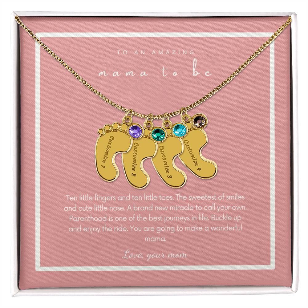 To An Amazing Mama To be | Custom Necklace Gift