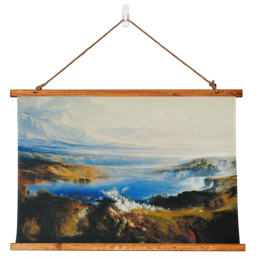 The Plains of Heaven by John Martin on Wooden Framed Tapestry