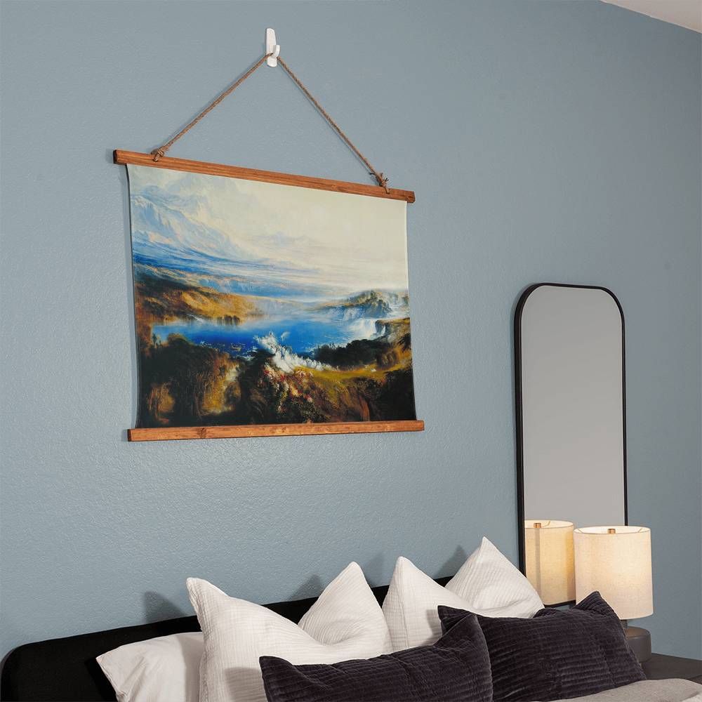 The Plains of Heaven by John Martin on Wooden Framed Tapestry