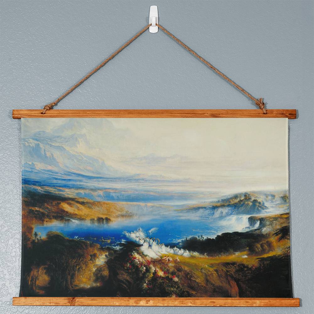 The Plains of Heaven by John Martin on Wooden Framed Tapestry