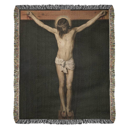 The Crucifixion of Jesus by Diego Velázquez Printed on Heirloom Tapestry | Christian Wall Art 2024