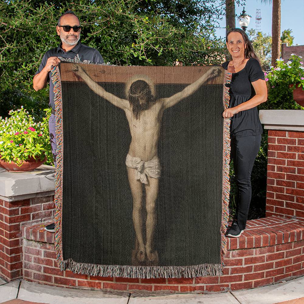 The Crucifixion of Jesus by Diego Velázquez Printed on Heirloom Tapestry | Christian Wall Art 2024