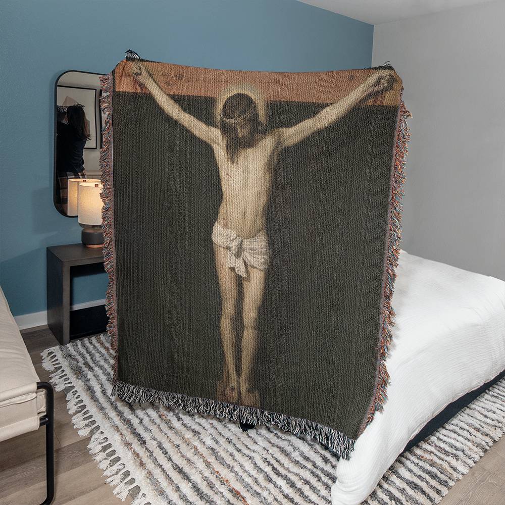 The Crucifixion of Jesus by Diego Velázquez Printed on Heirloom Tapestry | Christian Wall Art 2024