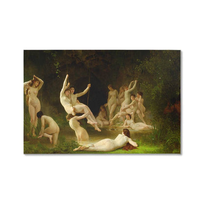 Les Nymphes by William Bouguere Printed on Wrapped Canvas