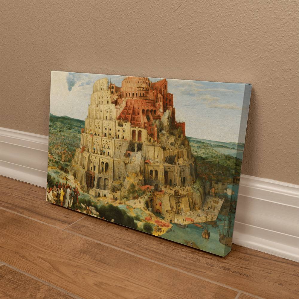 Tower of Babel by Pieter Bruegel Printed on Wrapped Canvas