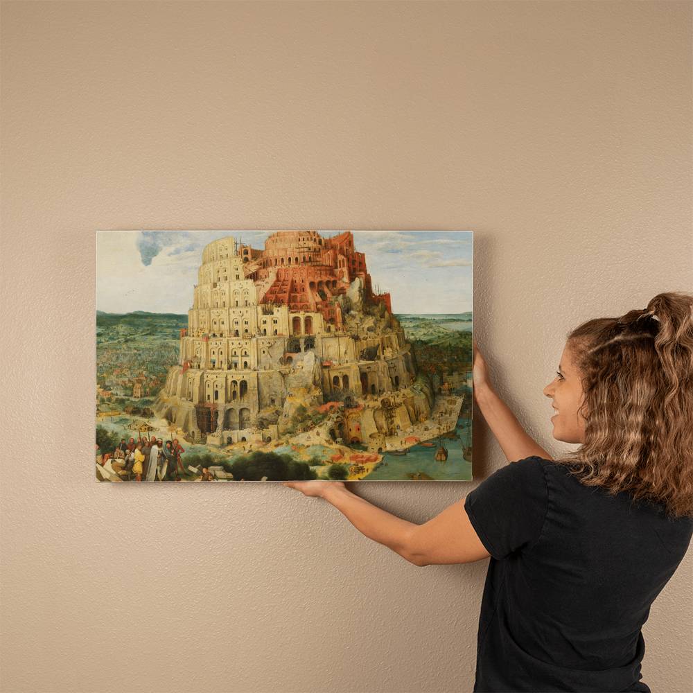 Tower of Babel by Pieter Bruegel Printed on Wrapped Canvas