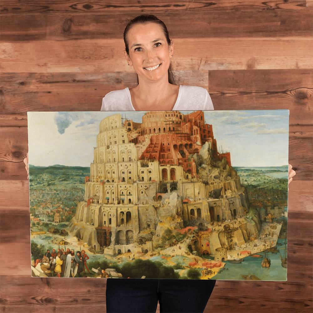 Tower of Babel by Pieter Bruegel Printed on Wrapped Canvas