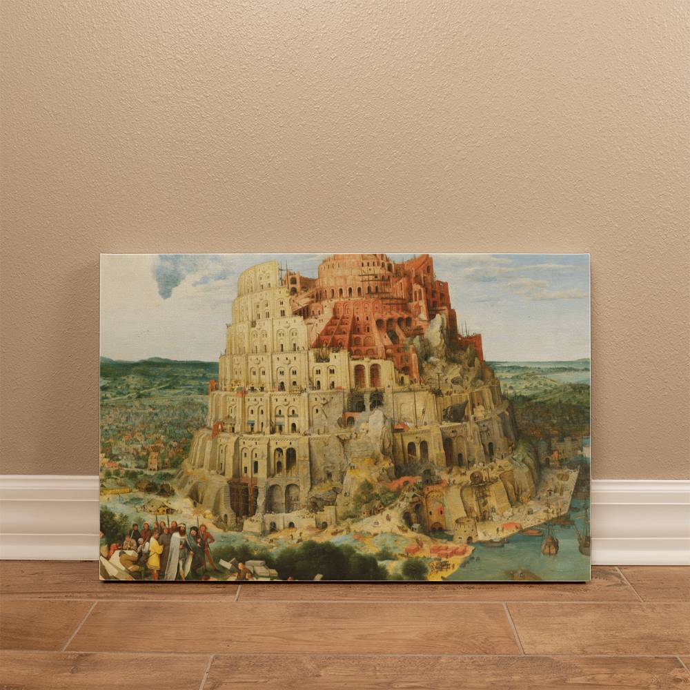 Tower of Babel by Pieter Bruegel Printed on Wrapped Canvas