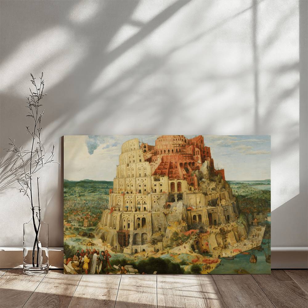 Tower of Babel by Pieter Bruegel Printed on Wrapped Canvas