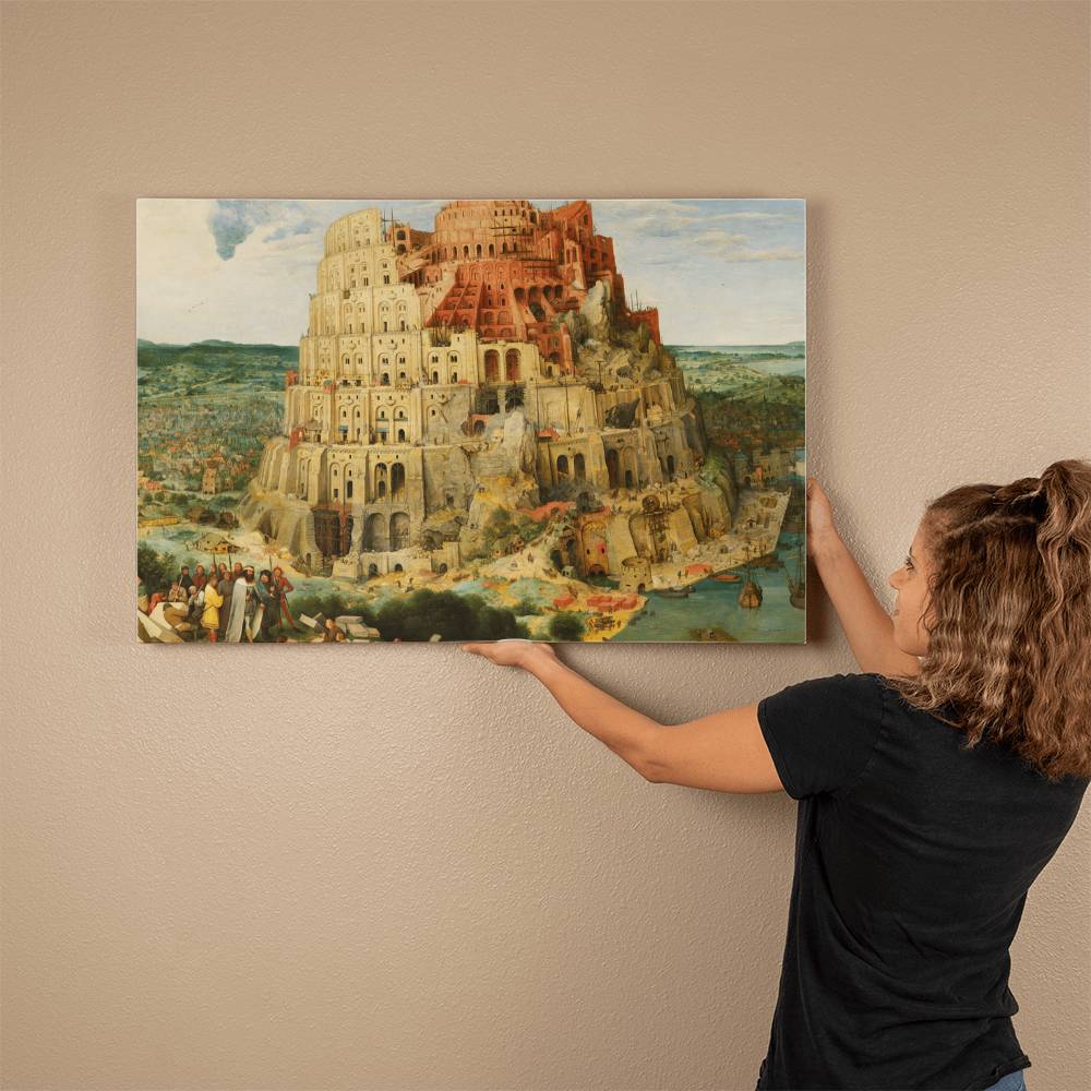 Tower of Babel by Pieter Bruegel Printed on Wrapped Canvas