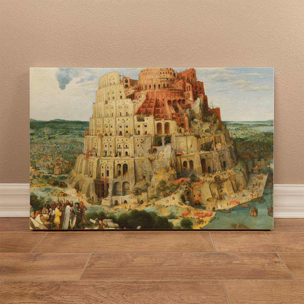 Tower of Babel by Pieter Bruegel Printed on Wrapped Canvas