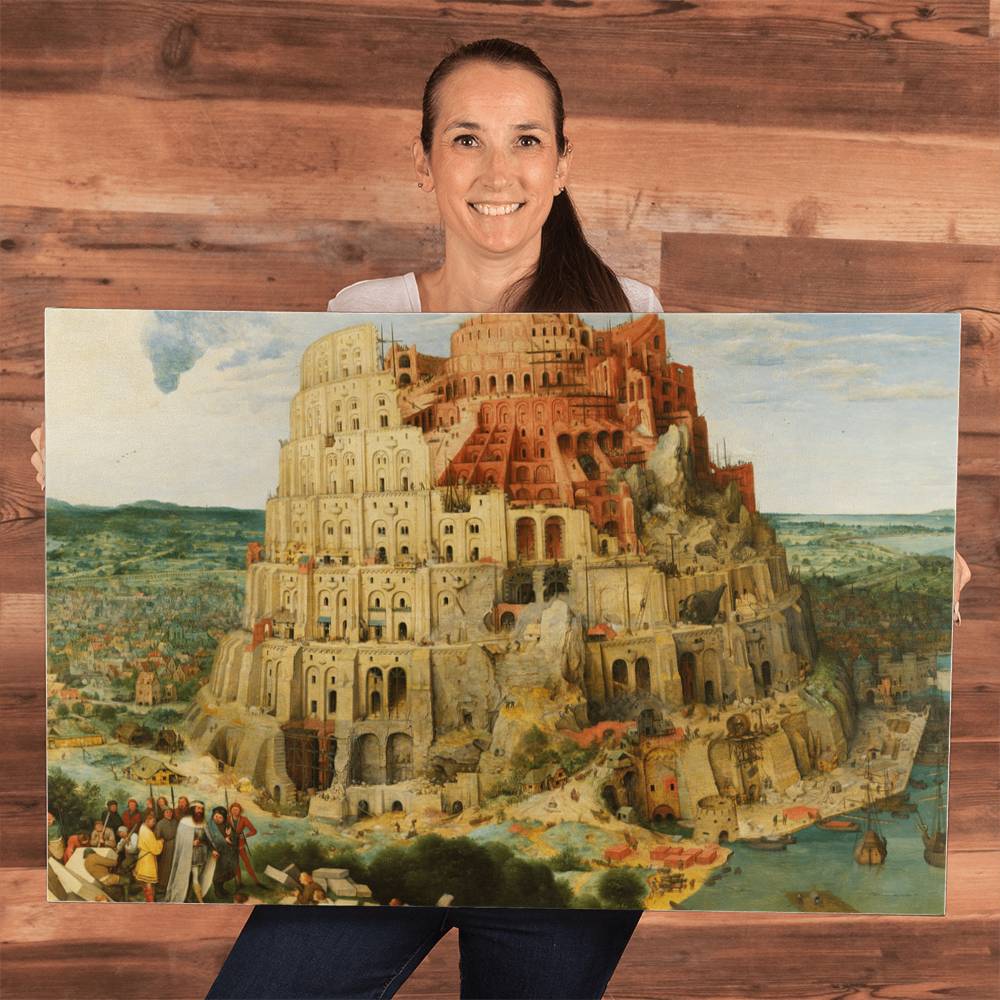 Tower of Babel by Pieter Bruegel Printed on Wrapped Canvas