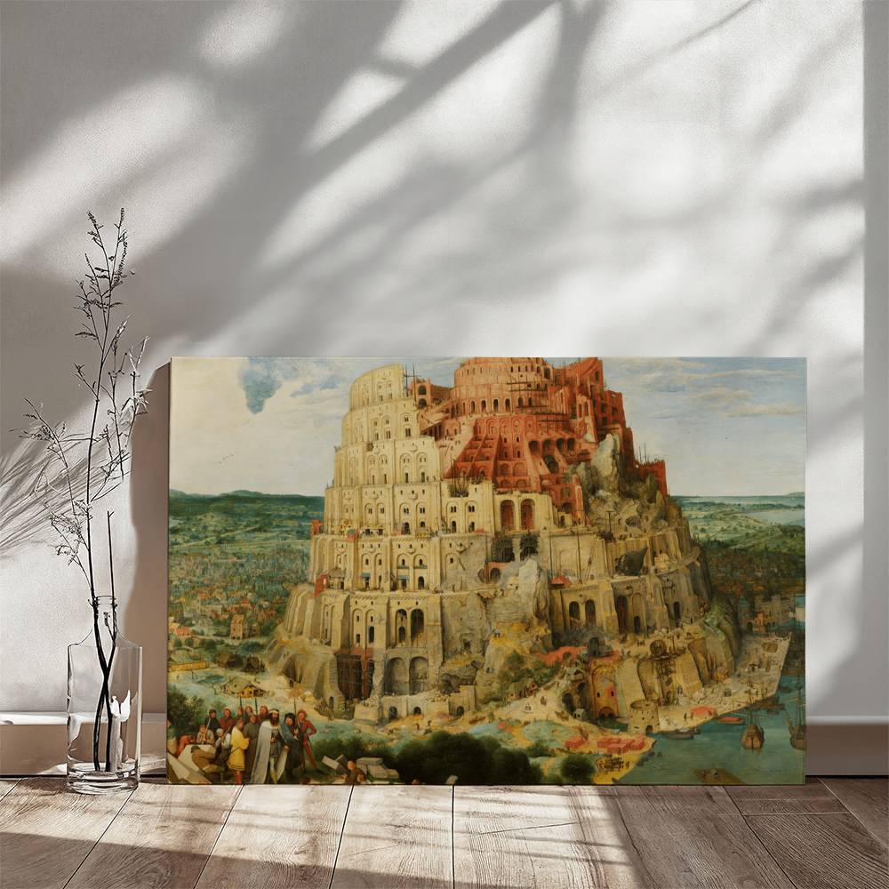 Tower of Babel by Pieter Bruegel Printed on Wrapped Canvas