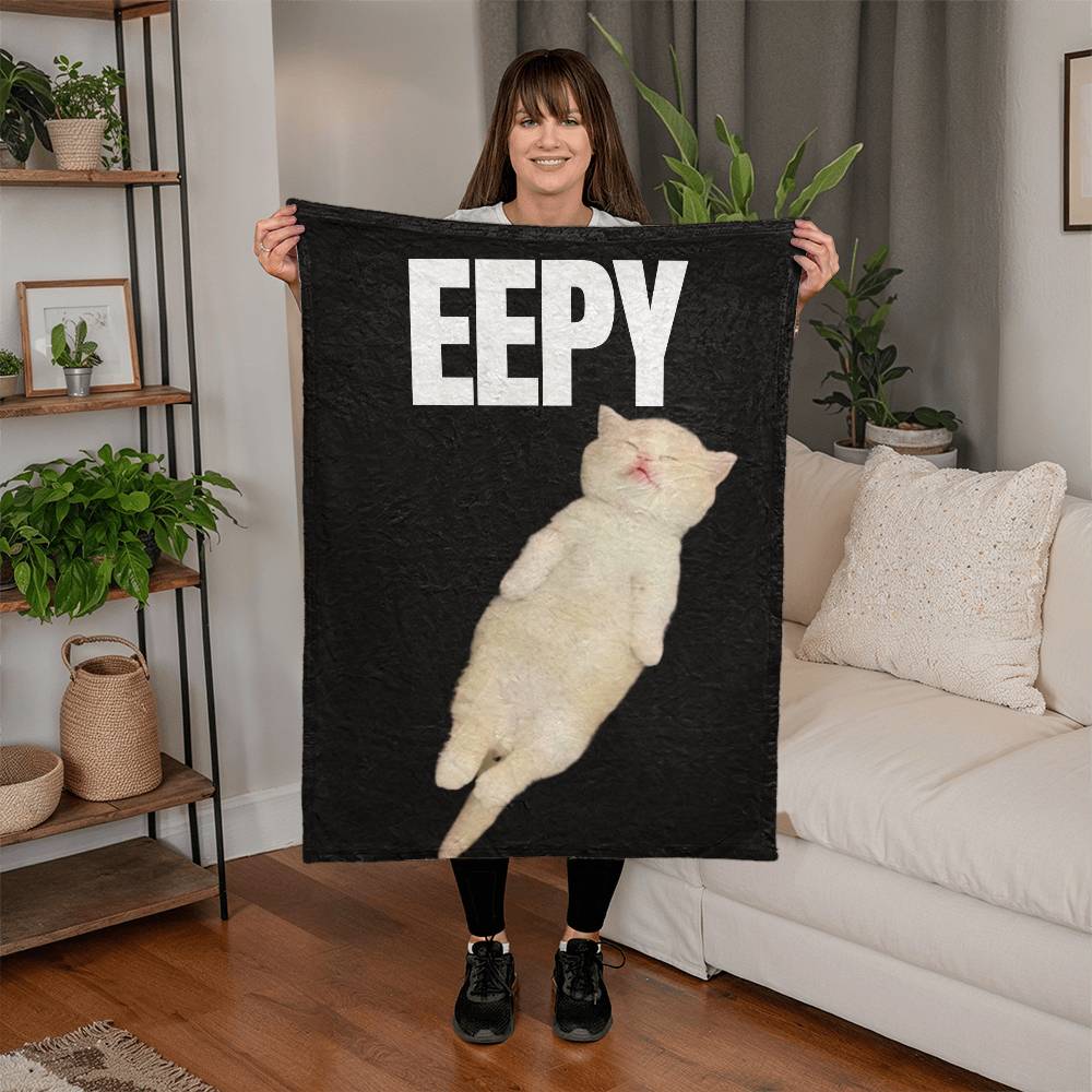 Eepy Kiten Meme Funny Coral Blanket