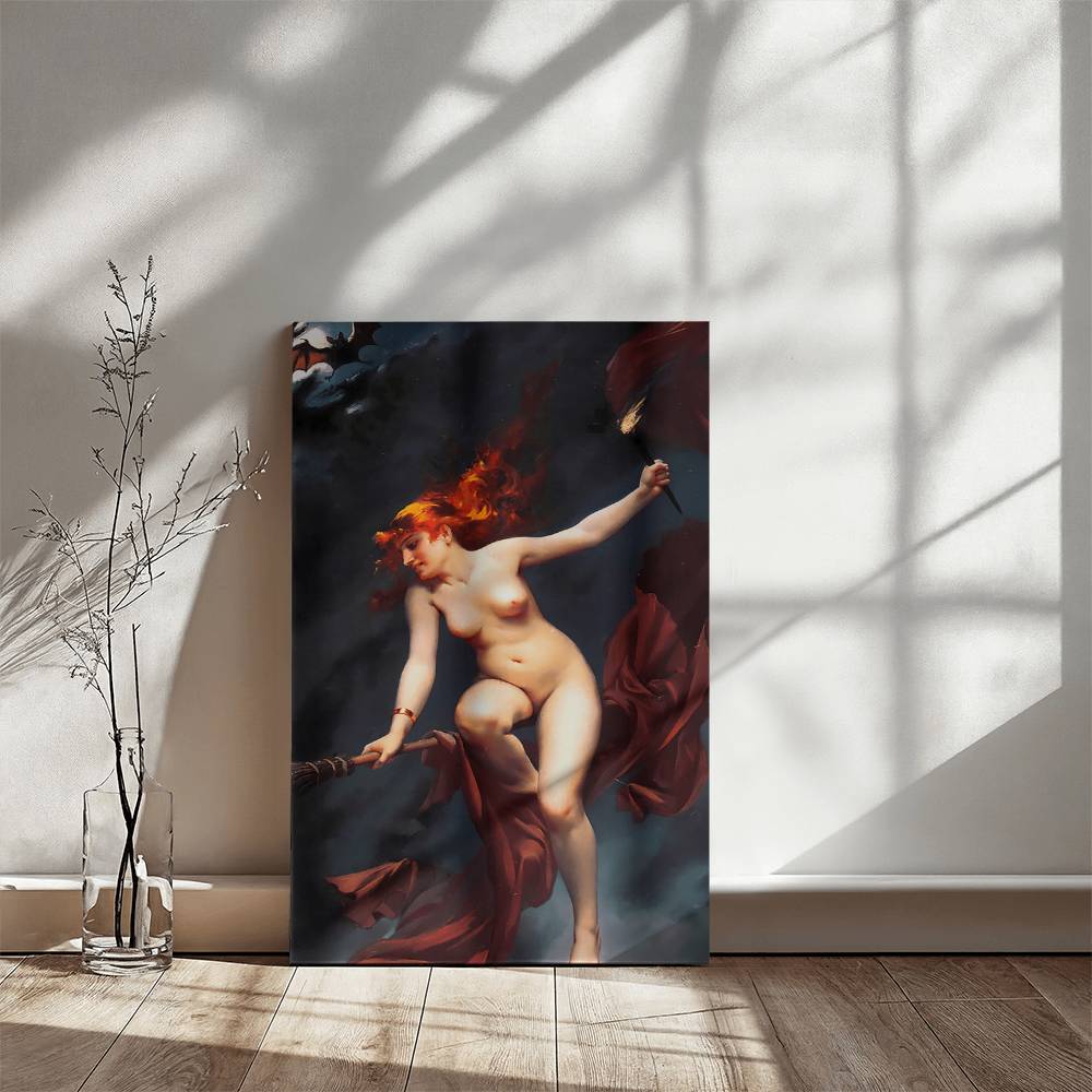 The Witches Sabbath by Luis Ricardo Falero Printed on Wrapped Canvas