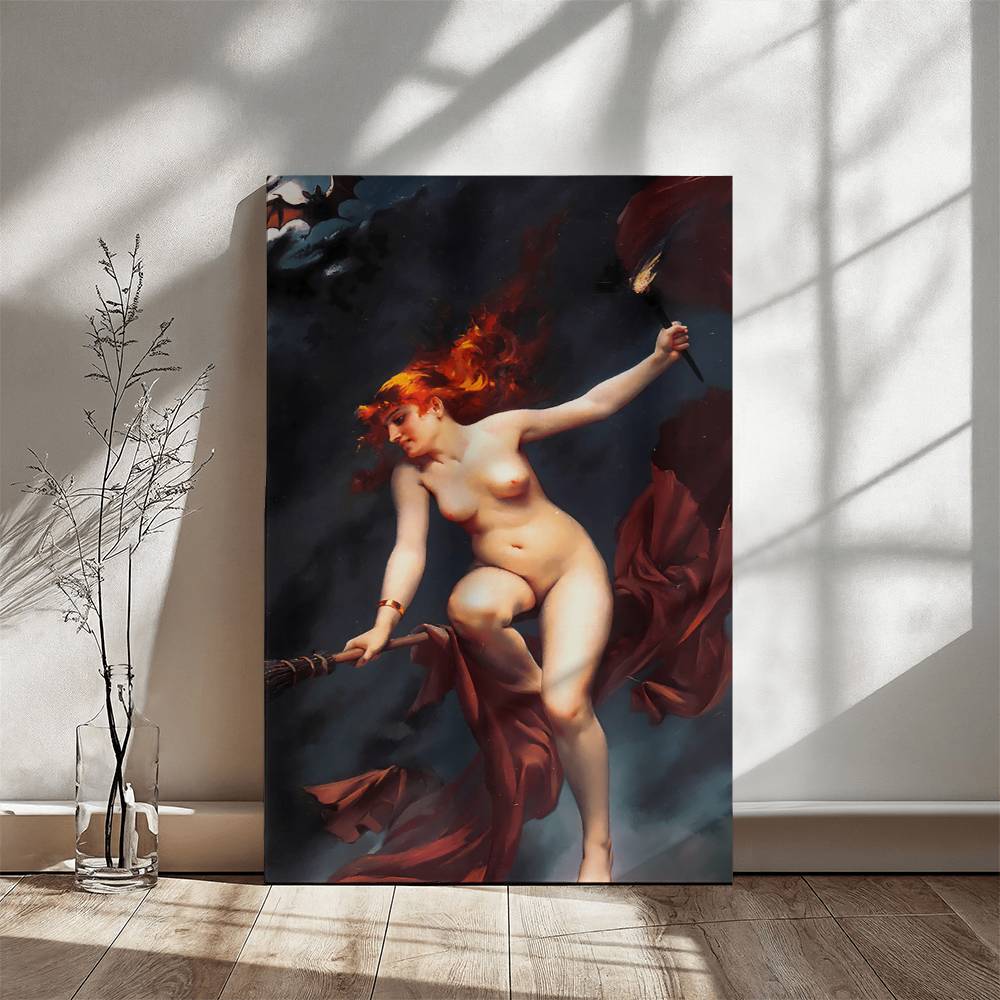 The Witches Sabbath by Luis Ricardo Falero Printed on Wrapped Canvas