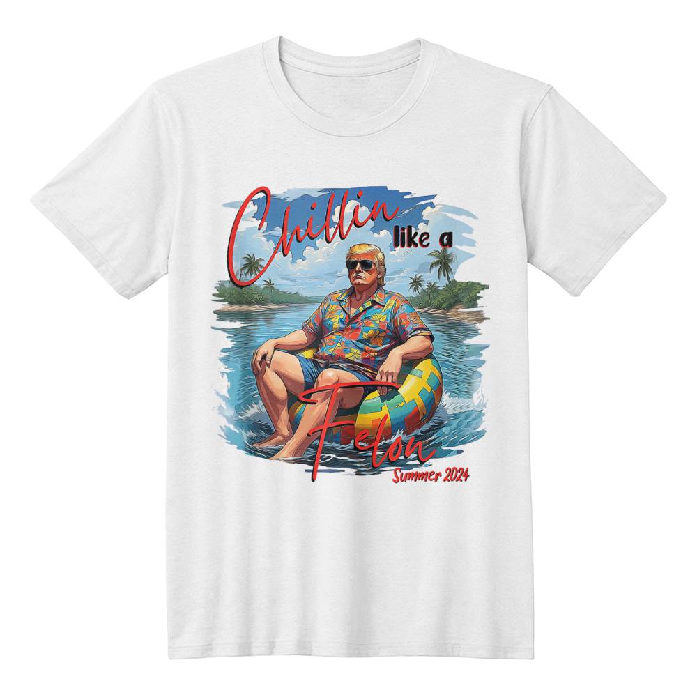 Trump Retro Shirt Chillin Like A Felon Summer 2024 | Support Trump Rally 2024