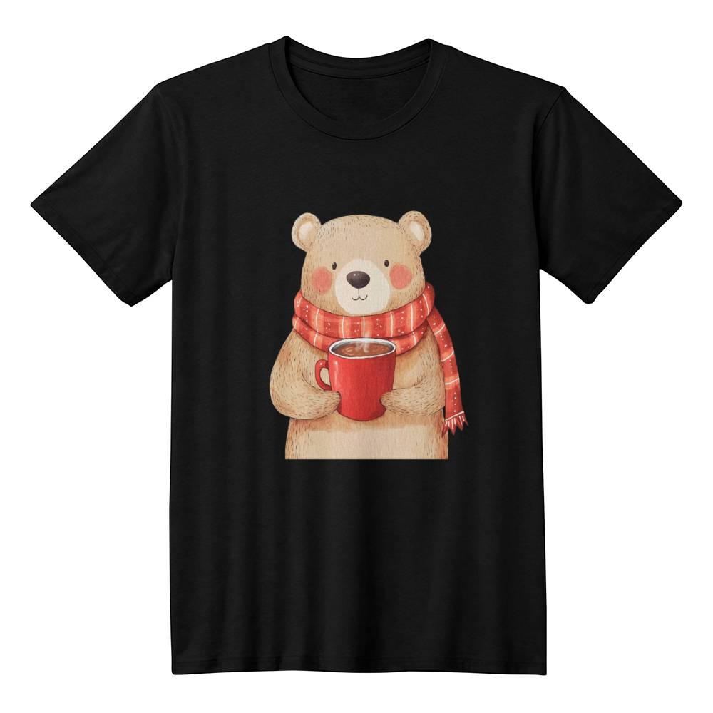 Super Cute Christmas Shirt 2024 - Bear Holding Hot Chocolate