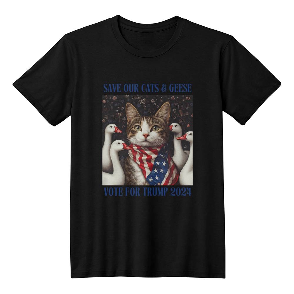 Save Our Cats and Geese Vote for Trump 2024 Funny Tshirt | Support Trump 2024