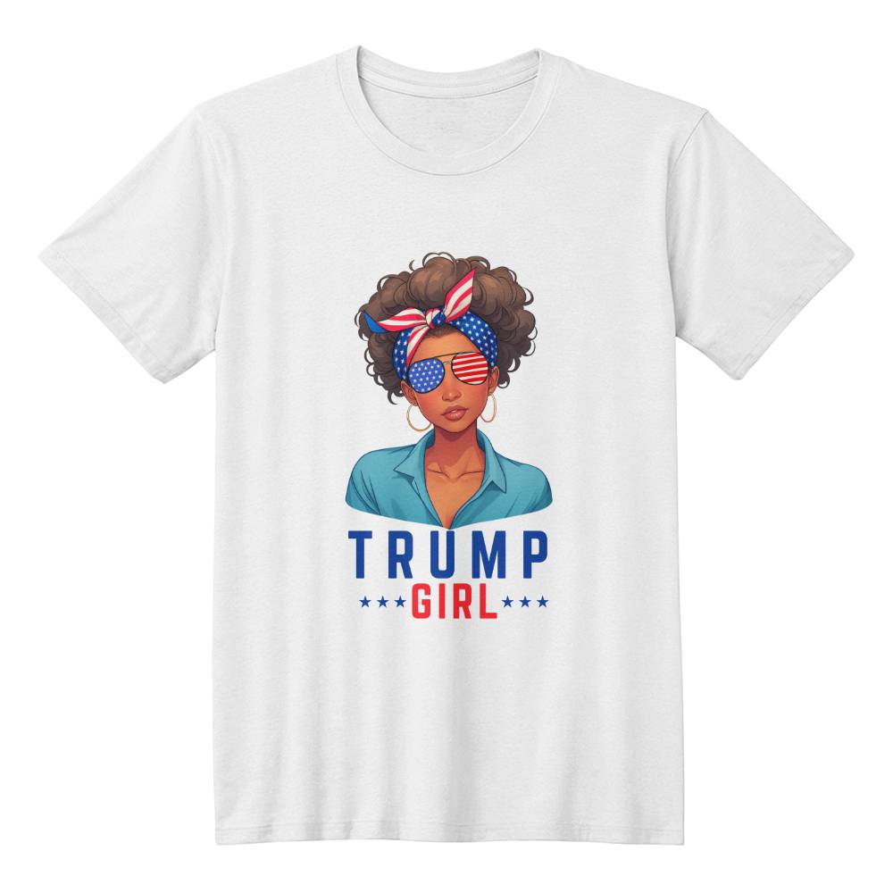 Trump Girl Shirt Brown Girl | Support Trump 2024