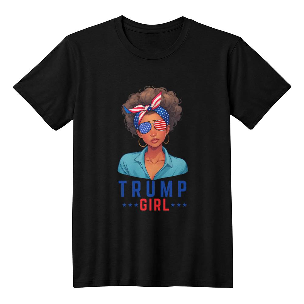 Trump Girl Shirt Brown Girl | Support Trump 2024