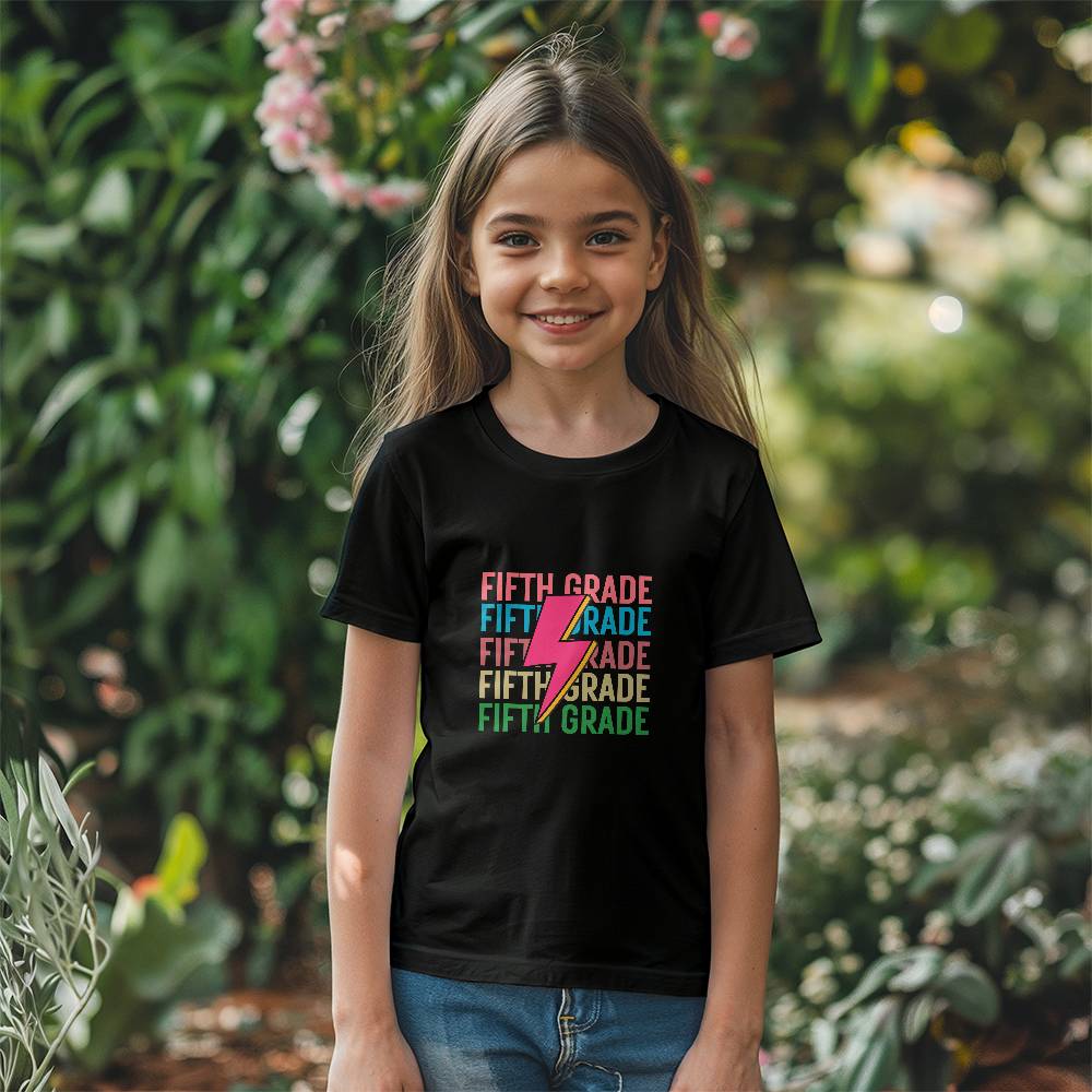 Fifth  Grade Retro Shirt Youth Size | Back to School 2024