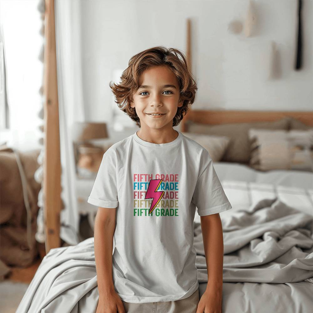 Fifth  Grade Retro Shirt Youth Size | Back to School 2024