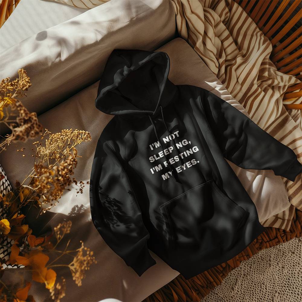 I'm Not Sleeping, I'm Resting My Eyes Funny Dad Hoodie for Father's Day Gift