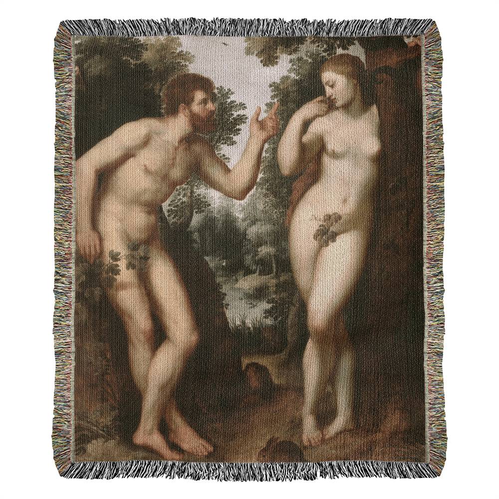 Adam & Eve by Adam Rubens on Heirloom Tapestry